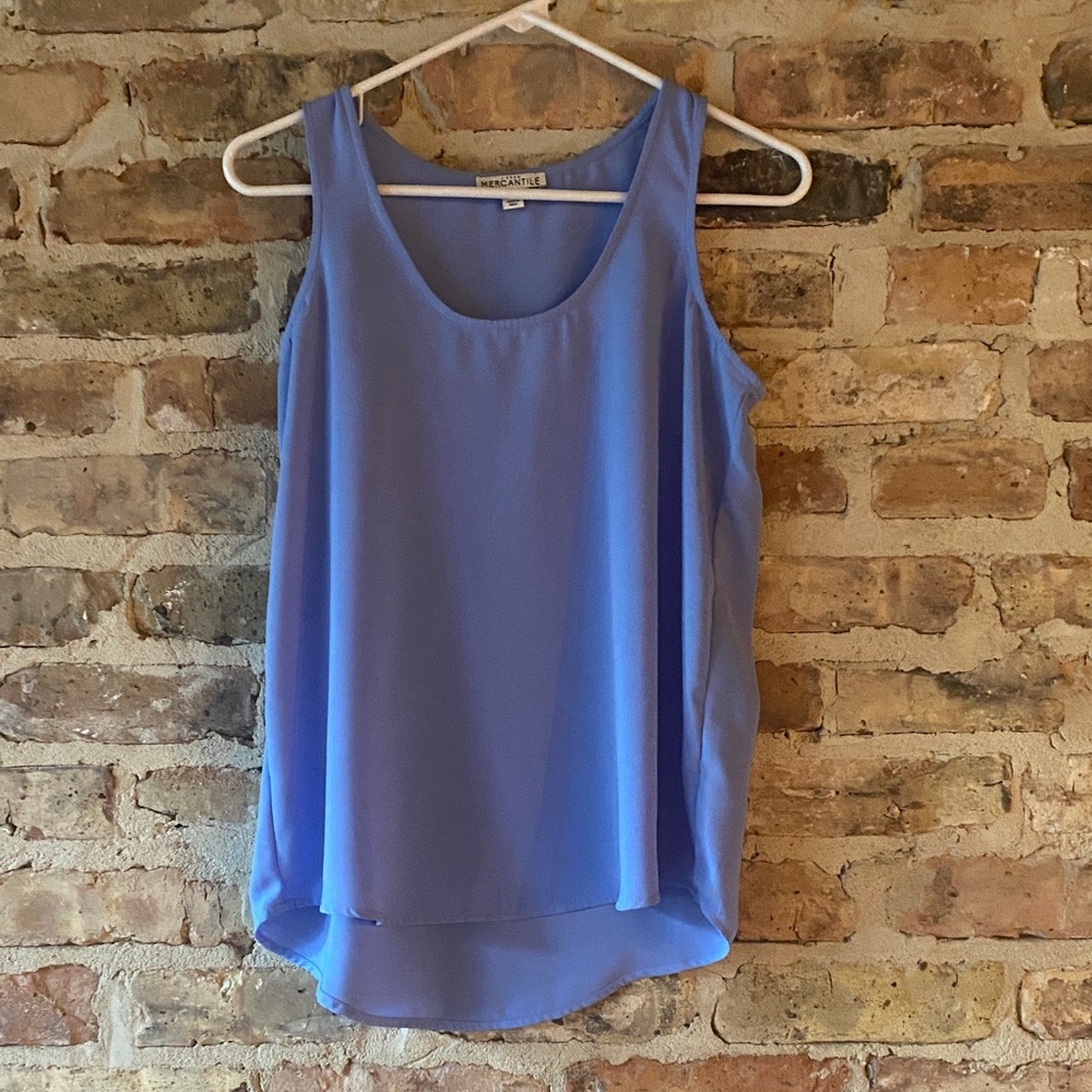 J. Crew Light Blue Sleeveless Blouse